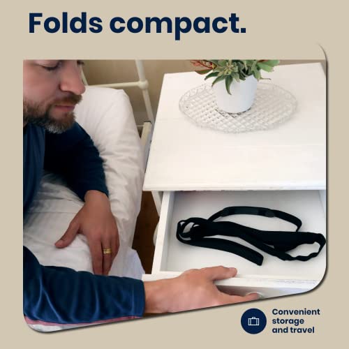 vma 47 leg lifter strap  extra long strap with loops for hip or knee replacement recovery foldable