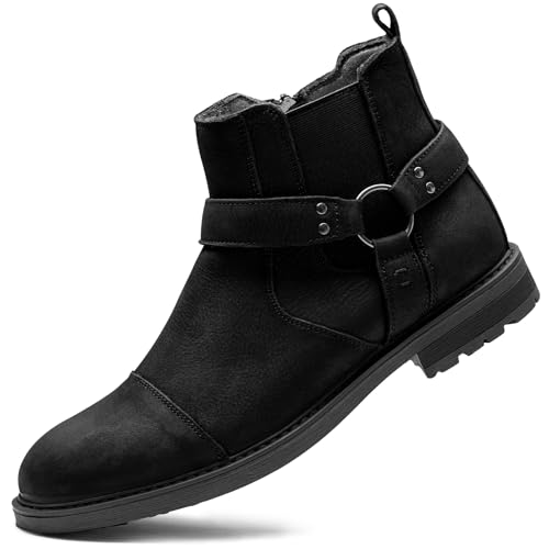 Image of Arkbird Chelsea Ankle Boots for Men Genuine Leather Oxford Casual and Formal Dress Boot