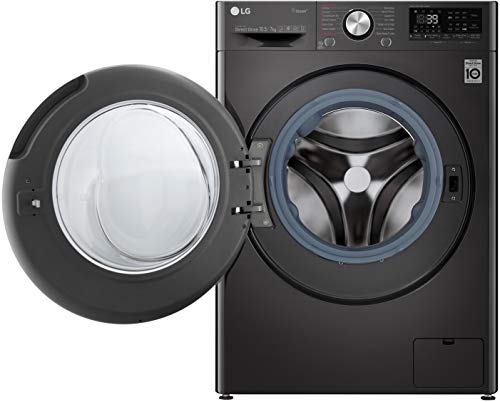 Image of LG 10.5 Kg / 7.0 Kg Wi-Fi Inverter AI Direct-Drive Fully Automatic Front Load Washer-Dryer (FHD1057STB, Steam+, In-built Heater, 6 Motion DD, Black Steel)