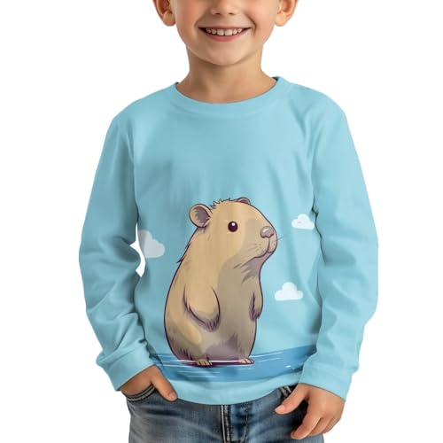 Image of Girls Basic Tee Shirts Outdoor Long Sleeve Shirt Winter Clothes Size 3-16 Top Fall Clothes Gift for Holiday