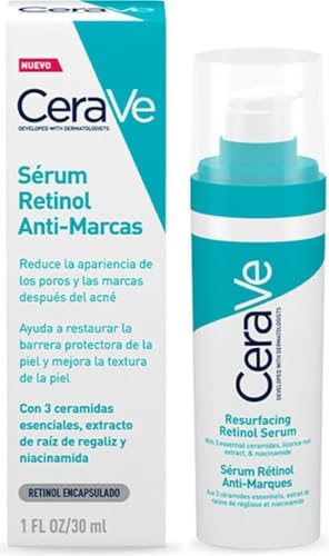 CeraVe Resurfacing RETINOL Serum For Face with niacinamide. Helps even skin tone, skin smoothness...