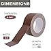 Zo.Yehaa Duct Tape Dark Brown 2 Inches x 30 Yards, No Residue, Waterproof, Tear by Hand, Heavy Duty, Strong Adhesive Brown Duct Tape for Repairs, Industrial, Professional Use