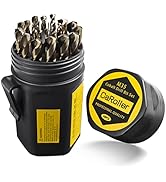 CaRoller Drill Bit Set 29-Piece M35 Cobalt Steel Metal Drill Bits Durable Round Shank Drill Sets ...