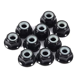 Liebewh M4 Selbstsichernde Flanschmuttern, 10 Stücke