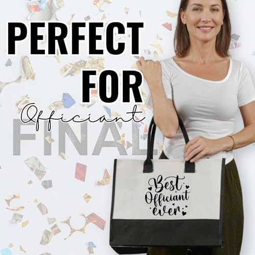 Bolsa Tote de Lona para Oficiante de Boda miniatura 3
