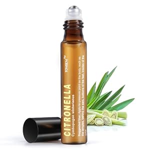 French Citronella Essential Oil Roll-On for Mood Boost – Pre-Diluted, Therapeutic Grade Aromatherapy in 10ml/.33oz Bottle – Holiday Stocking Stuffer