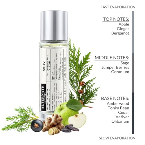 Image of Alternate Scents WHY 40ml Long Lasting Perfume For Men |Strong& Long Lasting with 30% Oil Concentration|Fresh Aromatic Fougere| Fragrance From France | Made In India|