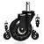 8T8 Upgraded Chair Caster Wheels 2.5'', Swivel Caster Wheels Heavy Duty with Plug-in Stem,Quiet & Smooth Rolling, No Chair Mat Needed, Safe for Hardwood Carpet Tile Floors,Set of 5 (2.5inch, Black)