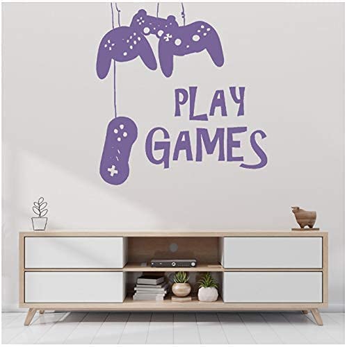 Spielen Sie Spiele Hängen Controller Wandaufkleber Aufkleber Spiel Aufkleber Home Game Room Wandkunst Dekoration 42 * 44 Cm