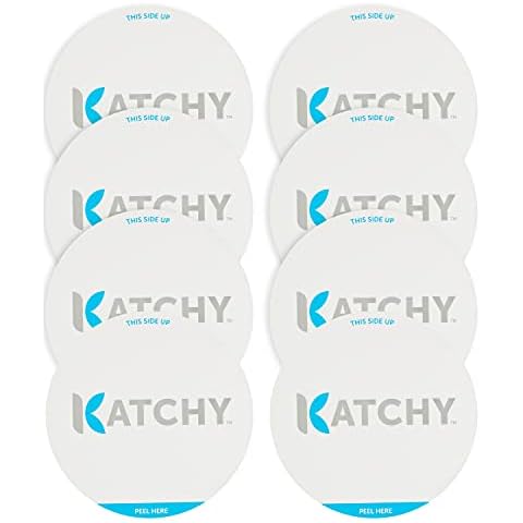 Katchy Indoor Fly Trap - Catcher & Killer for Mosquito, Gnat, Moth, Fruit Flies - Non-Zapper Traps for Buzz-Free Home (8-Pack Glue Boards for Duo Model, White) Cover