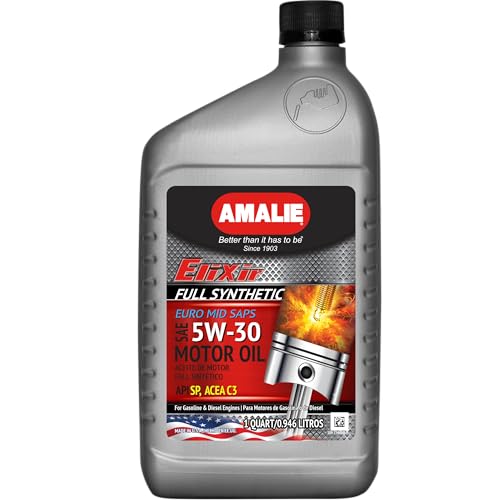 AMALIE Elixir Full Synthetic Euro 5W-30 DEXOS2 Aceite Motor 1 Quart Pack 12 miniatura 1