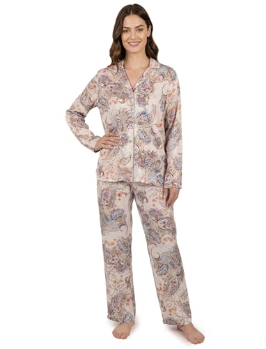 Pyjama en viscose douce à manches longues Vivisence pour femme
