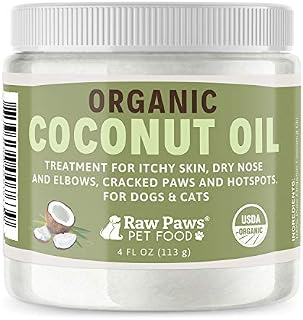 Raw Paws Organic Coconut Oil for Dogs & Cats, 4-oz - Treatment