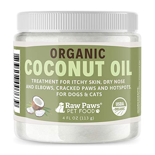 Raw Paws Organic Coconut Oil for Dogs & Cats, 4-oz - Treatment