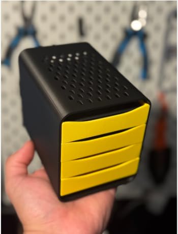 Image of 2.5 inch HDD Stacker External Hard Drive Enclosure for 4 Hardisks,SATA HDD SSD RAID Enclosure, HDD /SSD Stackable Enclosure, Easy-Install Shockproof,HDD Caddy