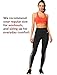 Yvette Printed Workout Leggings for Women High Waisted Yoga Pants with 2 Pockets Non See-Through Tummy Control, Orange Printed, XL