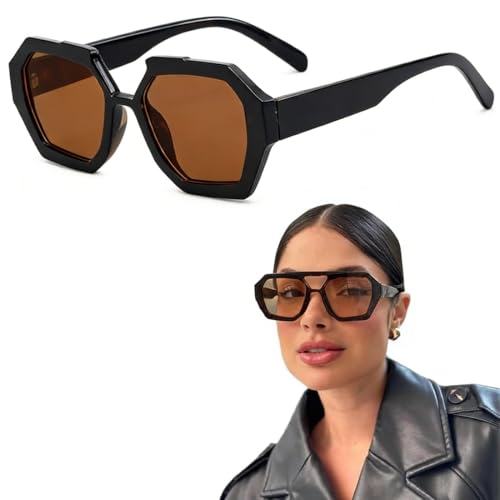 COYUN Gafas de Sol Polarizadas, Gafas Deportivas, para Hombre Mujer, Protección UV Protección UV400 para Conducir Playa Golf Ciclismo Senderismo(Negro)