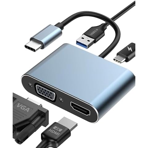 Adaptateur Aplimln USB C vers HDMI VGA Cover