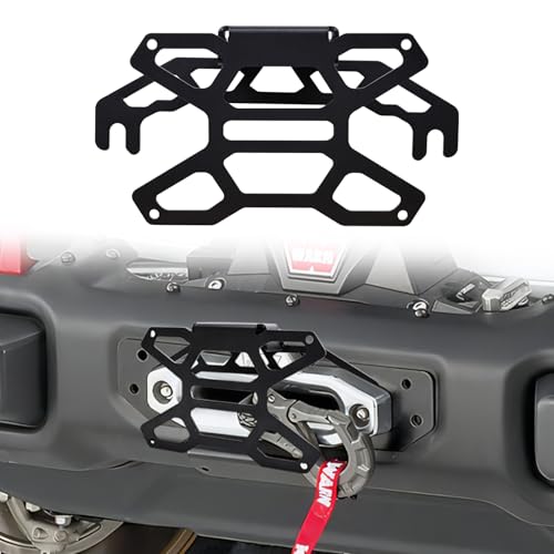 JHD-TOGO Universal Flip-Up License Plate Mount for Jeep Wrangler JK/JL 2007-2023 Heavy Duty Metal Bracket Fits 10
