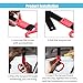 2PCS Heart-Shaped Car Handle Straps, Auto GRAP Handle Warning Pull Ring, Heart Decor for Car, SUV, Subway, Bus