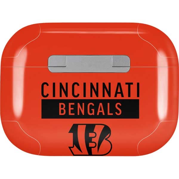 Skinit Decal Audio Skin Compatible with AirPods Pro 2nd Gen - Officially Licensed NFL Cincinnati Bengals Orange Performance Series Design