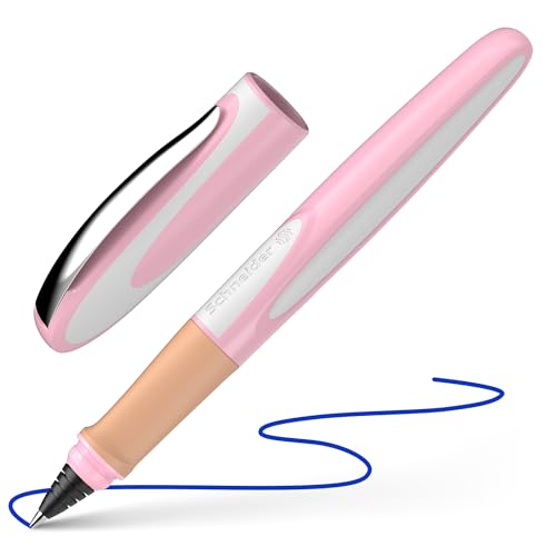 Schneider 187814 Ray Tintenroller (Nachfüllbar mit Standard Tintenpatronen, geeignet für Rechts- und Linkshänder) cherry blossom