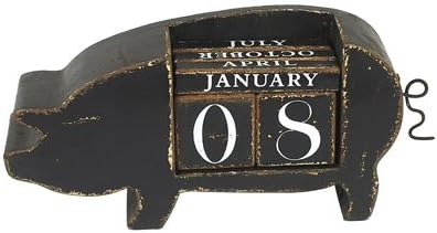 Creative Da2890tv MDF Pig Perpetual Calendar, 13-1/4