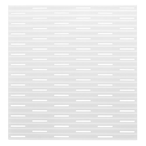 InterDesign Lineo Kitchen Silicone Sink Protector Mat, Regular, Clear