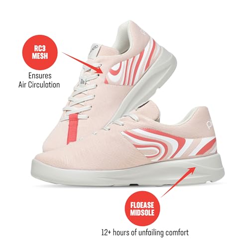 Image of Plaeto Women's Coast Multiplay Sports Shoes| Lightweight Shoes with Breathable Air Mesh | Floease Cushioning for Lasting Comfort