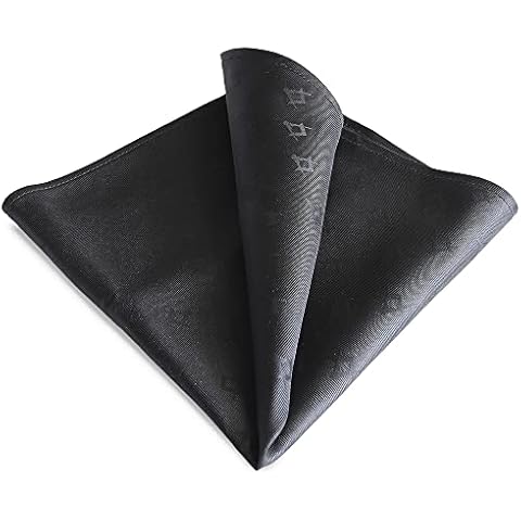 The Masonic Collection Black Silk Pocket Square Cover