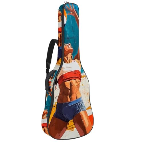 Étui de guitare en tissu Oxford imperméable haute résistance avec éponge épaisse