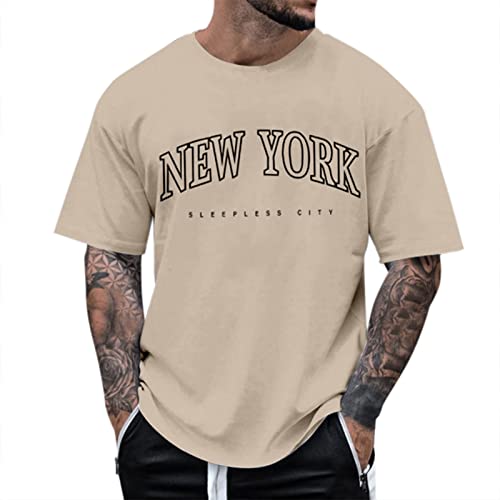 Camiseta Oversize Hombre Gym Camiseta Basica Gimnasio Camiseta Personalizada 2024 Ajustada Camiseta Algodon Deporte Camisetas Manga Corta Cómoda Camiseta Oversize Slim Fit T-Shirt Vintage