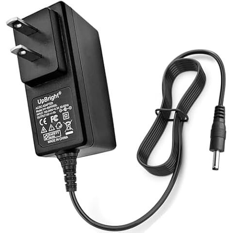 UpBright 15V AC/DC Adapter Compatible with Tacklife HA2 T6 T8 T8-Newer 800A Pro T8Pro 1200A Peak 18000mAh Lithium 12V Car Jump Starter Battery Charger 15VDC Power Supply Cord (NOT for T8 Mix/T8 Max) Cover