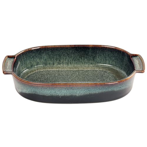 LIUYWYHCF Ceramic Casserole Baking Dish - 1 Quarts Baking Dish for Oven, Lasagna Pans, Oven Safe Durable Bakeware for Kitchen Home Decor, Banquet and Dinner, Oval 1 pieces 10.2 x 6.2 Inch