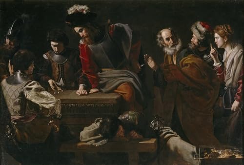 Imprimer Affiche Le Reniement de saint Pierre Nicolas Tournier, tableau decoration murale 60x90