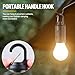 Solar Tent Camping Light Bulb Rechargeable Portable LED Camping Lantern3 Lighting Modes Tungsten Light Tent Lamp with Clip Hook for Camping, Hiking, Backpacking, Emergency Outage (T01)