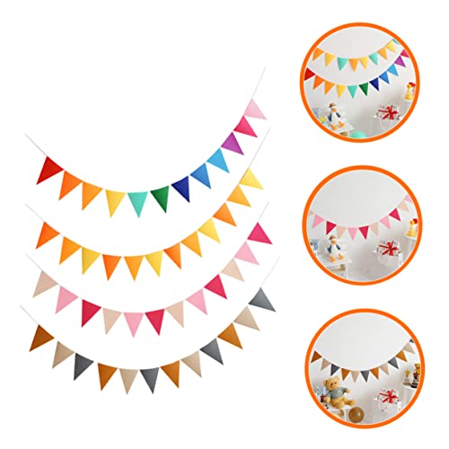 Abaodam 8 Conjuntos De Flâmulas De Decoração Para Festivais Abrindo Celebrações De Feltro Banners De