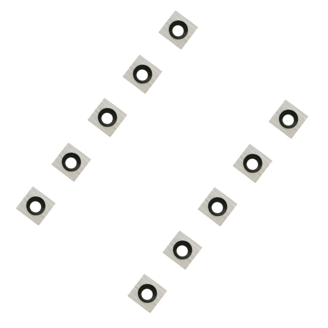 10pcs Carbide Insert Square Cutters 11 * 11 * 2mm, 4 EdgeWoodworking Blades for Lathe Planers Turning Tools