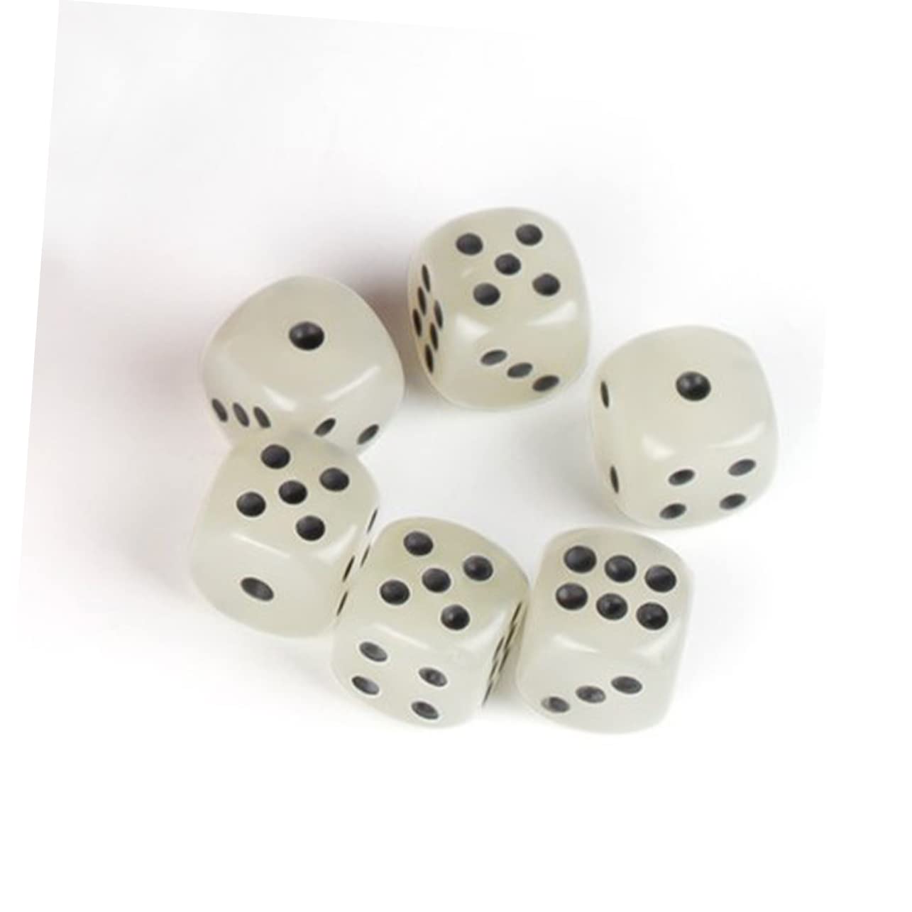 TOYANDONA 72piezas Dados Acrílicos Brillantes De Caras para Mesa y Enseñanza Matemática Dados Luminosos Tablero