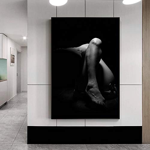 Impression sur toile haut de gamme portrait de femme KEBIA art mural élégant 50x70
