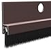 Dark Bronze Anodized and Nylon Door 11/32" Bristle Weatherstrip - 72 in long