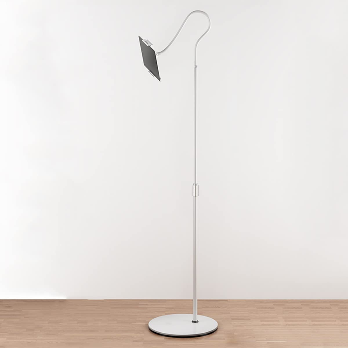 Supporto for cella a braccio lungo a collo di cigno for tablet da 3(White,High 136cm)