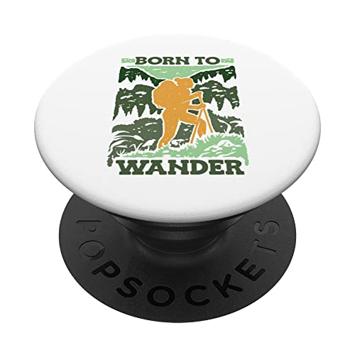 Born To Wander Trekking - Mochila de senderismo PopSockets PopGrip Intercambiable