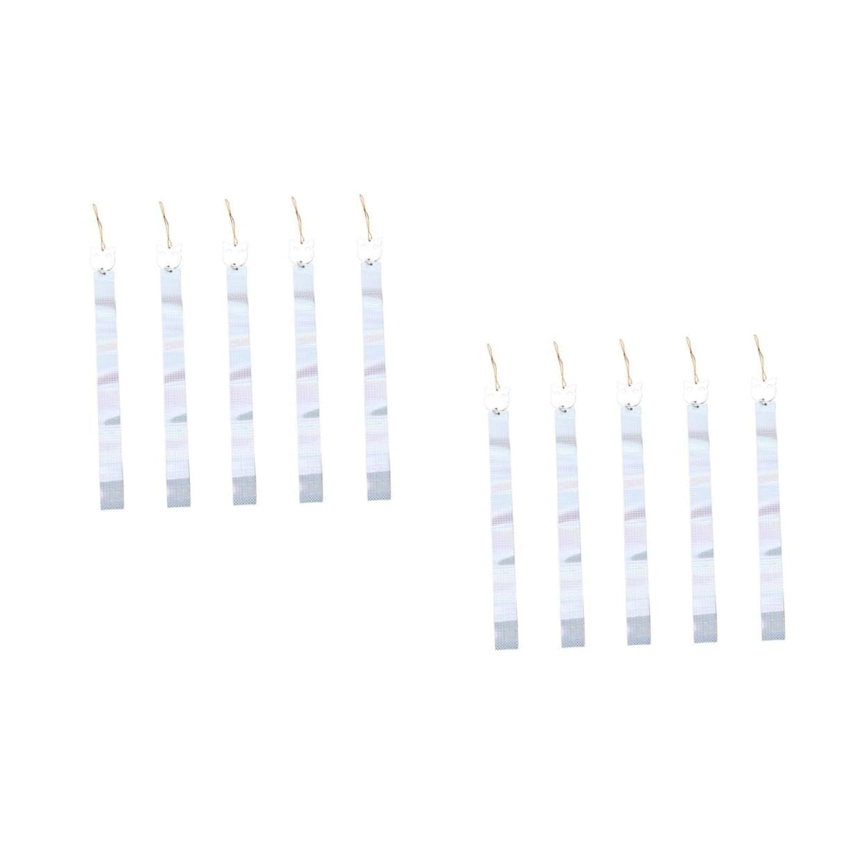 TOYANDONA 2 Set Nastro di Respingere Gli Uccelli Nastro Spaventoso Nastro A Nastro Deterrente Nastro per Uccelli Nastro Repellente per Uccelli Riflessivo Nastro per Aquiloni 5 Pezzi*2
