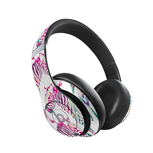 Image of MightySkins Carbon Fiber Skin Compatible with Beats Studio Pro - Zebra Mosaic | Protective, Durable Textured Carbon Fiber Finish | Easy to Apply
