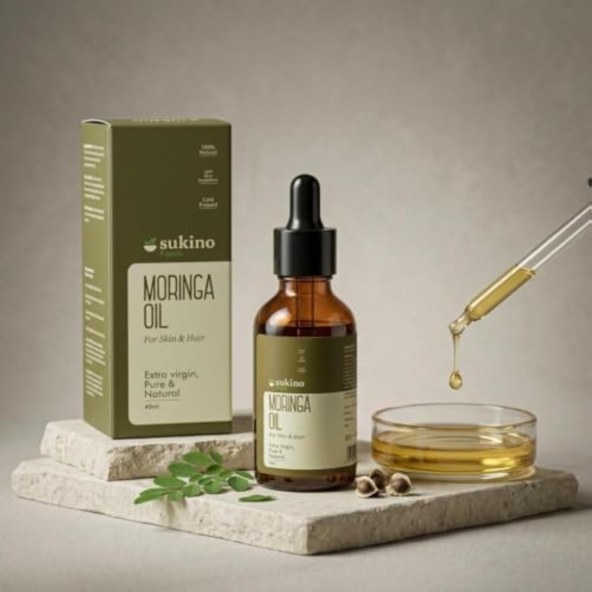 Moringa Oil, 100% Pure & Natural for Hair & Skin