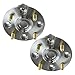 TRQ 2 Piece Front Wheel Bearing & Hub Assembly Set Compatible with 1997 Acura CL 1990-1997 Honda Accord