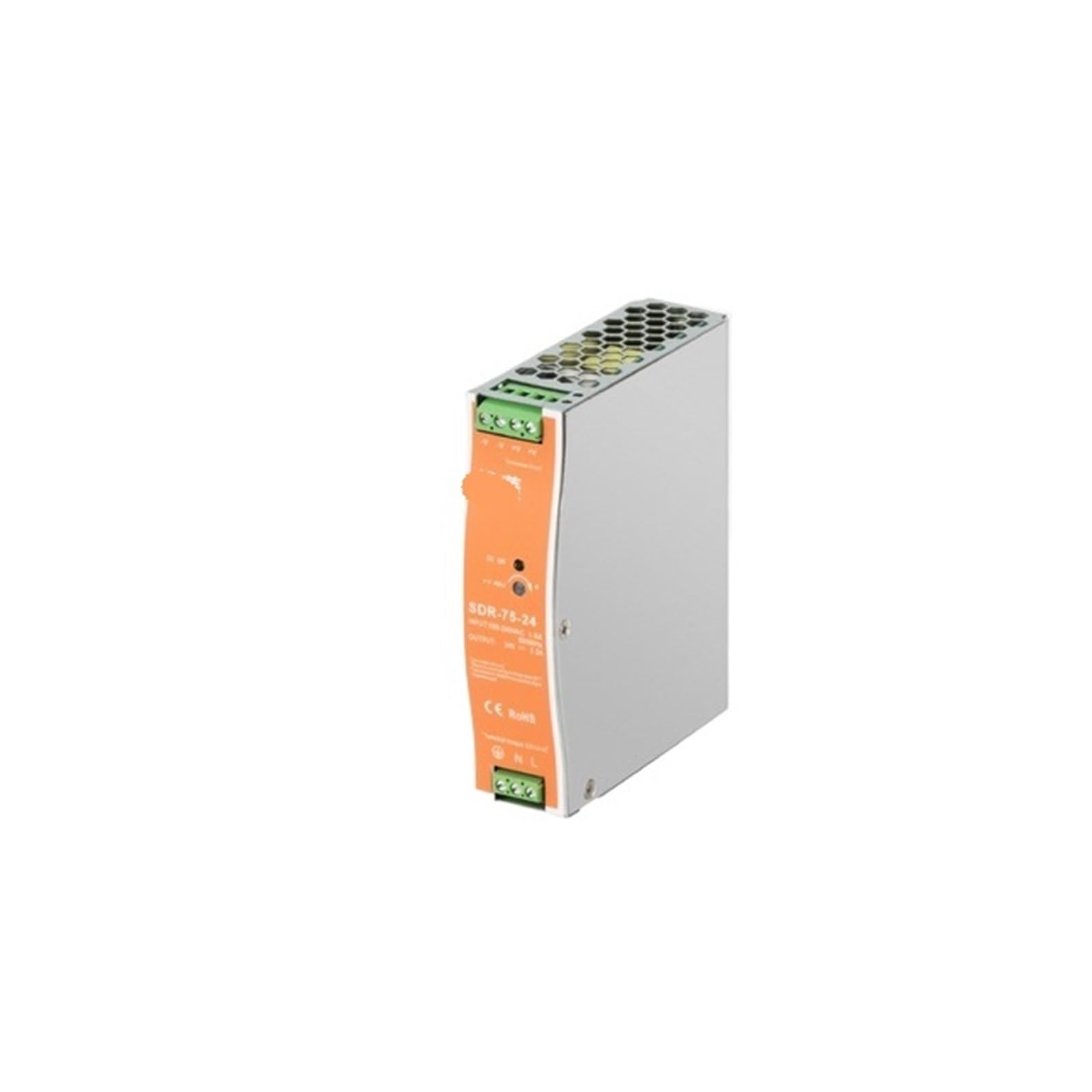 NVSFZGIYG SDR-75W/120W/240W Switching Power Supply 220V to 24V Rail Type 12v48v DC Voltage Regulated EDR Transformer(SDR-75W-24V 3.2A)