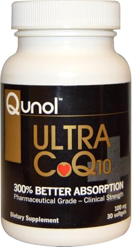 Qunol Ultra CoQ10 100mg Softgels- 3x Better Absorption, Antioxidant for Heart Health & Energy Production, Coenzyme Q10 Vitamins and Supplements, 1 Month Supply, 30 Count