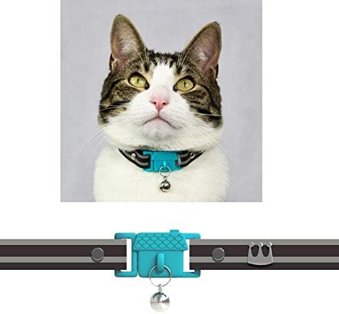 Kittyrama Cat Collar with Bell. As Seen in VOGUE. Breakaway, Quick Release, Hypoallergenic